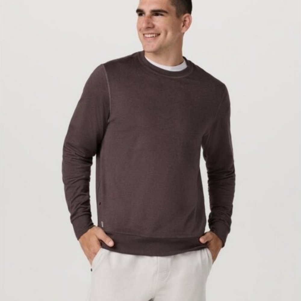 Vuori Men's Dark Brown Crewneck Sweater